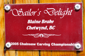 2005 chainsaw carving sign